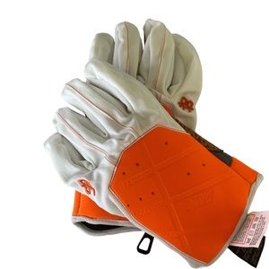 SALE, 3 for $12, Drop Vac II ski/pipe gloves, orange/white